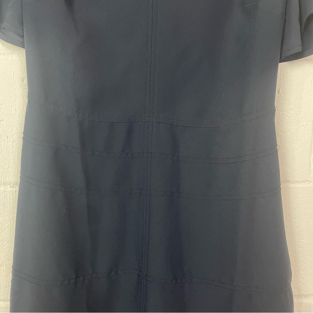 Banana Republic Black V-Neck Flutter Sleeve Dress - Picture 4 of 15